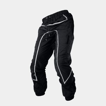 Pantalon de ski noir à empiècements réfléchissants