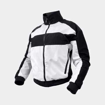 Veste de ski noire et blanche