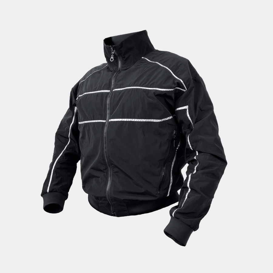 Veste légère noir et argenté
